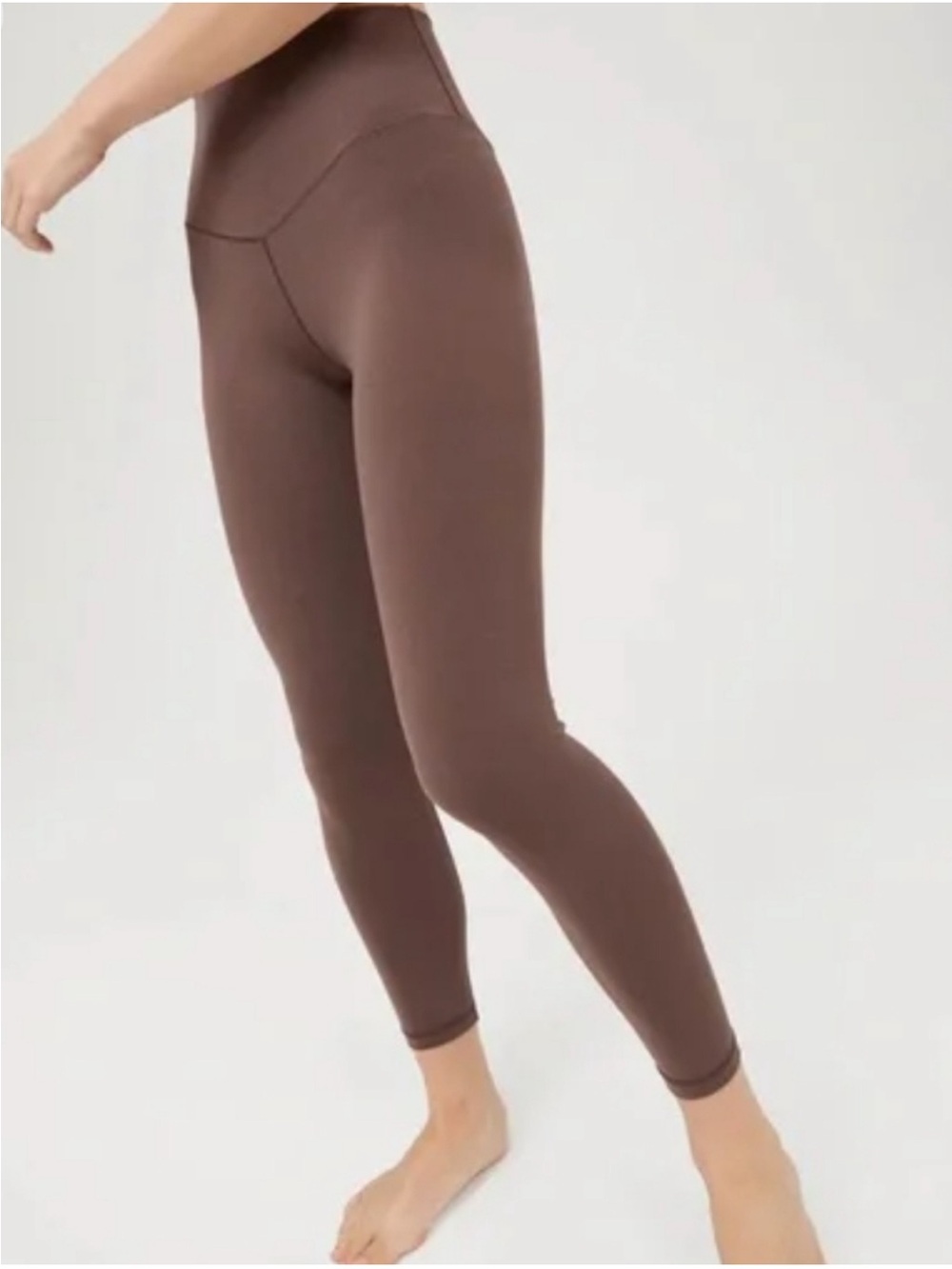 aerie offline chocolate brown leggings